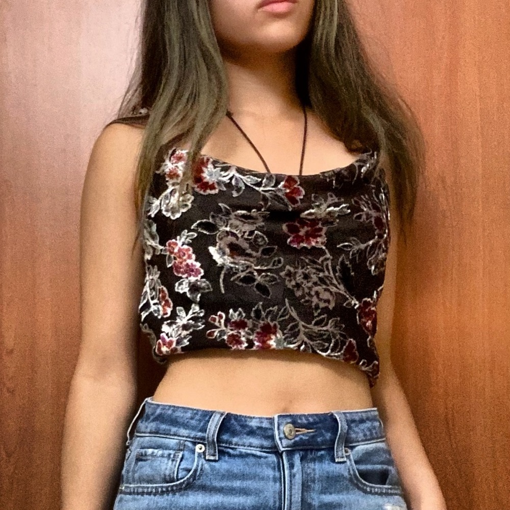 American eagle cowl neck sleeveless top